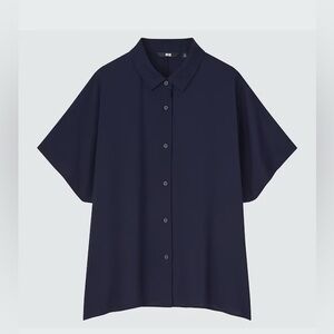 Uniqlo Rayon Short-Sleeve Blouse